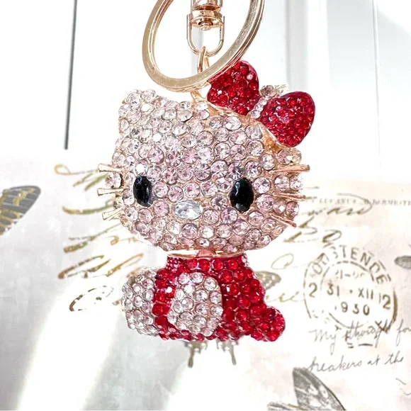 Hello Kitty Rhinestone Keychain - Picture 4 of 10